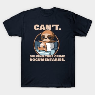 Murderino Solving True Crime Documentaries Funny T-Shirt